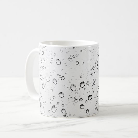 Fallende Regentropfen Kaffeetasse (Vorderseite Links)