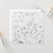 Fallende Regentropfen Karte (Vorderseite/Rückseite Beispiel)