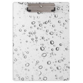 Fallende Regentropfen Klemmbrett (Vorderseite)