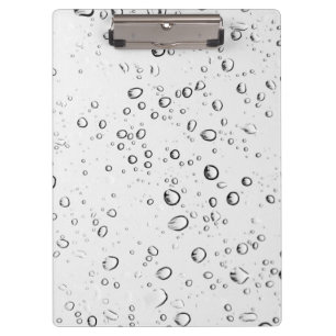 Fallende Regentropfen Klemmbrett