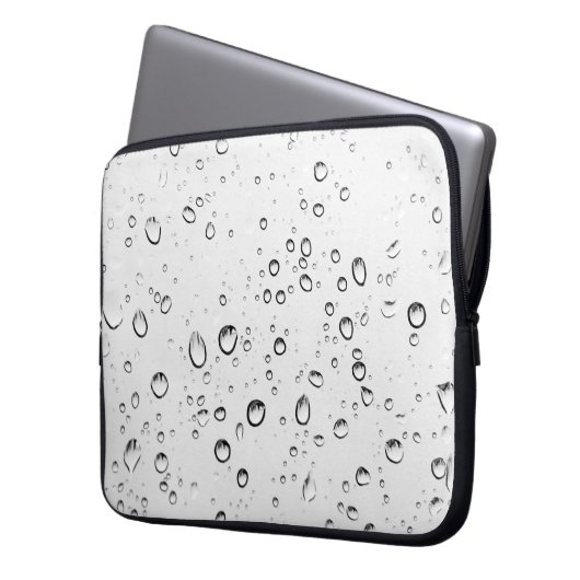 Fallende Regentropfen Laptopschutzhülle (Vorderseite Links)