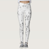 Fallende Regentropfen Leggings (Vorderseite)