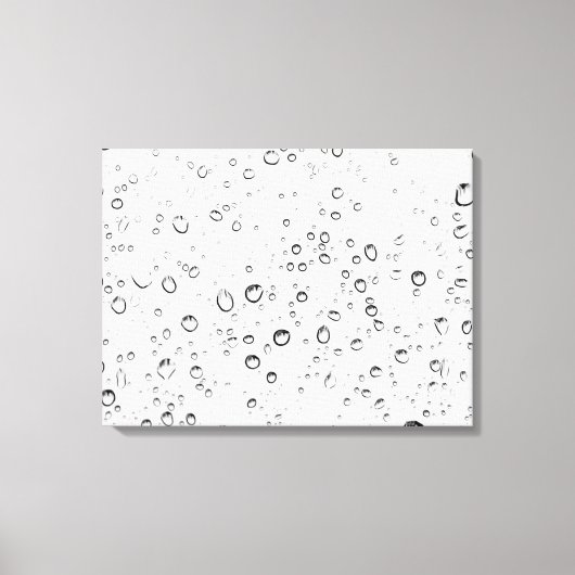 Fallende Regentropfen Leinwanddruck (Vorderseite)