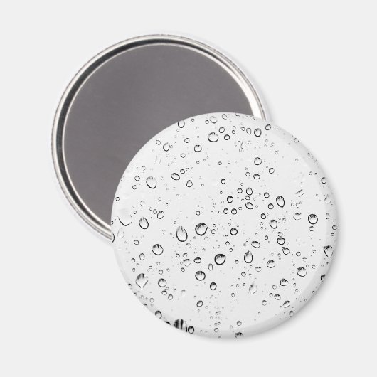 Fallende Regentropfen Magnet (Vorderseite/Rückseite)