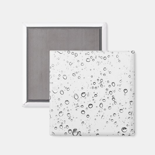 Fallende Regentropfen Magnet (Vorderseite/Rückseite)