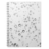 Fallende Regentropfen Notizblock (Vorderseite)