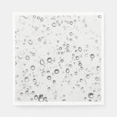 Fallende Regentropfen Serviette (Vorderseite)