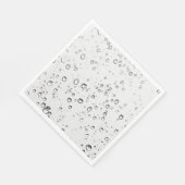Fallende Regentropfen Serviette (Ecke)