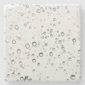 Fallende Regentropfen Steinuntersetzer (Vorderseite)