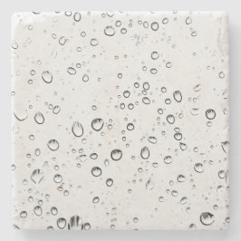 Fallende Regentropfen Steinuntersetzer