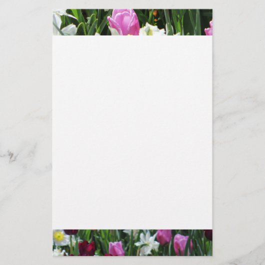 Fallende romantische Frühlingsvormitte Briefpapier (Vorderseite)