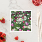 Fallende romantische Frühlingsvormitte Serviette (Beispiel)