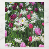 Fallende romantische Frühlingsvormitte Weinetikett (Einzelnes Label)