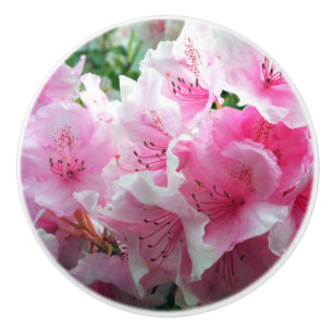Fallende rosa Blumenblüten Keramikknauf