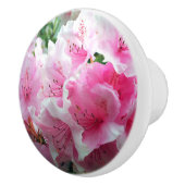 Fallende rosa Blumenblüten Keramikknauf (Rechts)