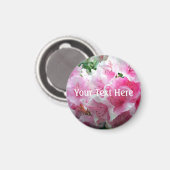 Fallende rosa Blumenblüten Magnet (Vorderseite/Rückseite)