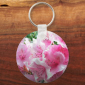 Fallende rosa Blumenblüten Schlüsselanhänger (Vorderseite)