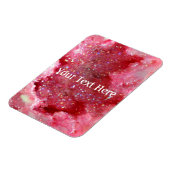 Fallende rosa Fee Crystals Magnet (Linke Seite)