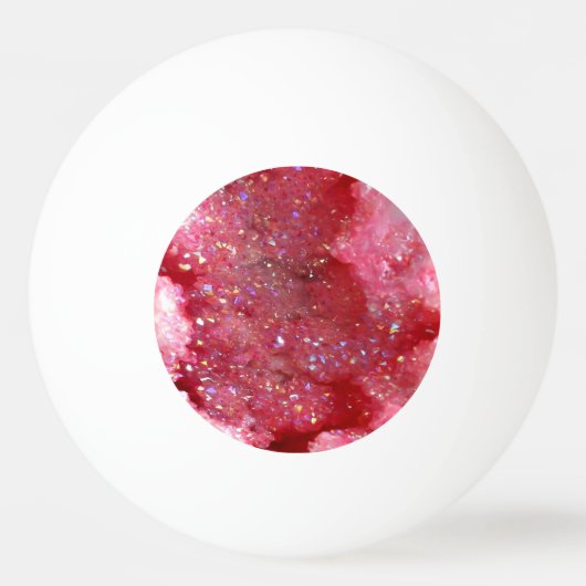 Fallende rosa Fee Crystals Tischtennisball (Vorderseite)