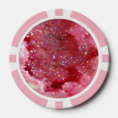 Fallende rosa Feen-Kristalle Pokerchips (Vorderseite)