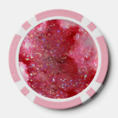 Fallende rosa Feen-Kristalle Pokerchips (Rückseite)