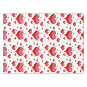 Fallende rote Herzen (Sie wählen Hintergrundfarbe) Tischdecke (Vorderseite (Horizontal))