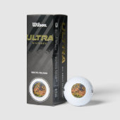Fallende Rusty Sunset Stones Golfball (Verpackungen)
