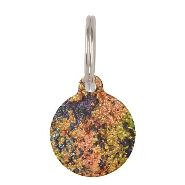 Fallende Rusty Sunset Stones Haustiermarke (Vorderseite)