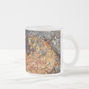 Fallende Rusty Sunset Stones Mattglastasse