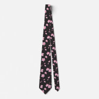 Fallende Sakura-Blüten Neck Tie