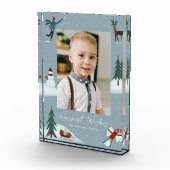 Fallende Schnee Whimsikale Weihnachten Fotoblock (Rechts)