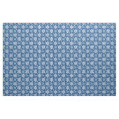 Fallende Schneeflocken Gemustert blau Stoff (Yard (91,4 cm))