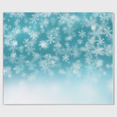 Fallende Schneeflocken ❄️ ❄️ Geschenkpapier (Flach)