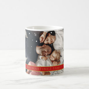 Fallende Schneeflocken Ihr Foto und Name Kaffeetasse