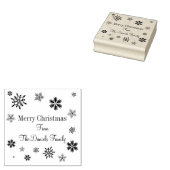 Fallende Schneeflocken Weihnachtsbaumkunst Briefma Gummistempel (Stempel)