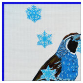 Fallende Schneemaschine Stoff (Nahaufnahme)