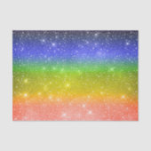 Fallende Schneewasserfarbe Regenbogen Galaxy Stern Seidenpapier (Vorderseite)
