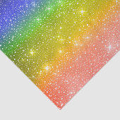 Fallende Schneewasserfarbe Regenbogen Galaxy Stern Seidenpapier (Ausschnitt)