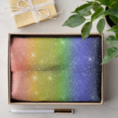 Fallende Schneewasserfarbe Regenbogen Galaxy Stern Seidenpapier (Geschenk)