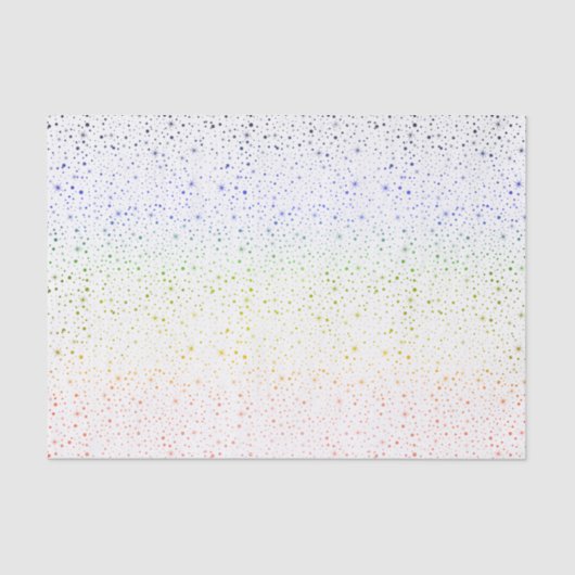 Fallende Schneewasserfarbe Regenbogengalaxie Stern Seidenpapier (Vorderseite)