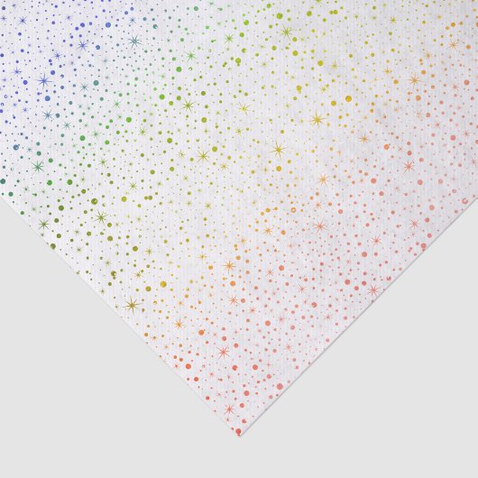 Fallende Schneewasserfarbe Regenbogengalaxie Stern Seidenpapier (Ausschnitt)