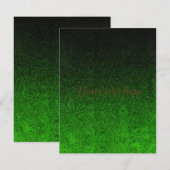 Fallende Schwarz/Grün-Glitzer-Gradient (Vorne/Hinten)