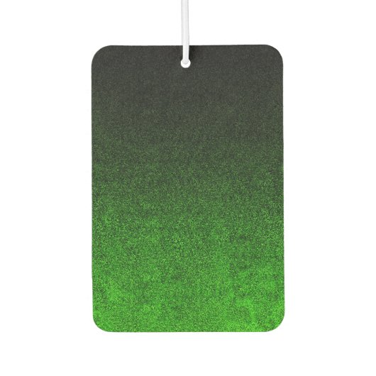 Fallende Schwarz/Grün-Glitzer-Gradient Autolufterfrischer (Vorderseite)