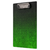 Fallende Schwarz/Grün-Glitzer-Gradient Klemmbrett (Links)