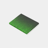 Fallende Schwarz/Grün-Glitzer-Gradient Post-it Klebezettel (angewinkelt)