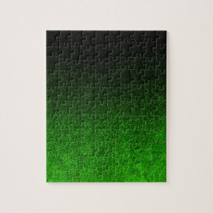 Fallende Schwarz/Grün-Glitzer-Gradient Puzzle