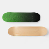 Fallende Schwarz/Grün-Glitzer-Gradient Skateboard (Horizontal)