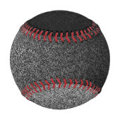 Fallende Silber- und Schwarz-Glitzer-Gradient Baseball (Rückseite)