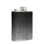 Fallende Silber- und Schwarz-Glitzer-Gradient Flachmann (Rechts)