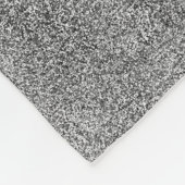 Fallende Silber- und Schwarz-Glitzer-Gradient Fleecedecke (Ecke)
